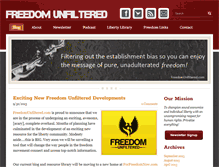 Tablet Screenshot of freedomunfiltered.com